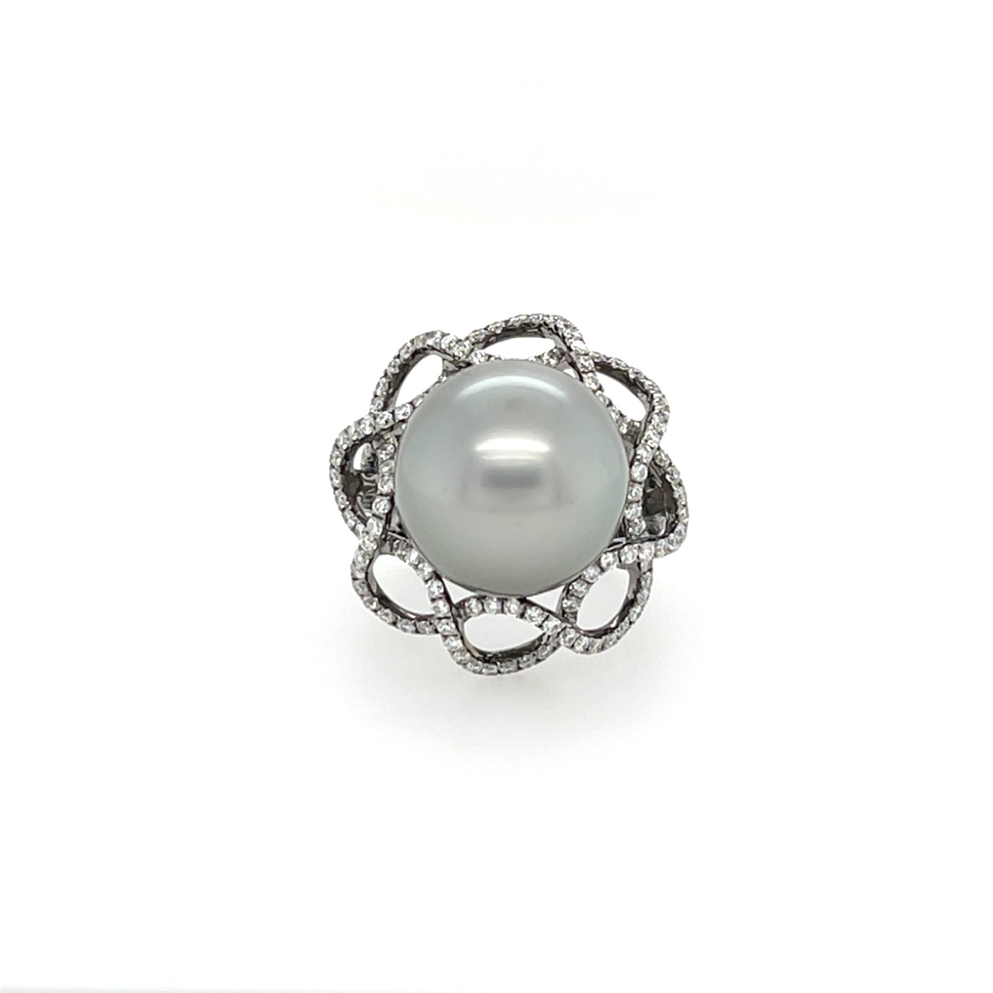 18K South Sea Pearl & Diamond Ring - K.S. Sze & Sons