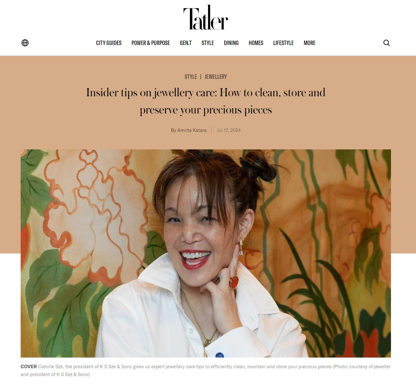 HONG KONG TATLER - K.S. Sze & Sons