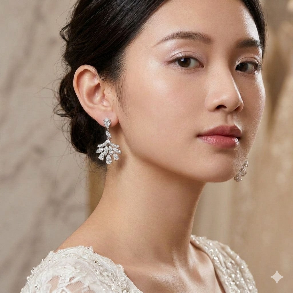 Dangling Fan Earrings
