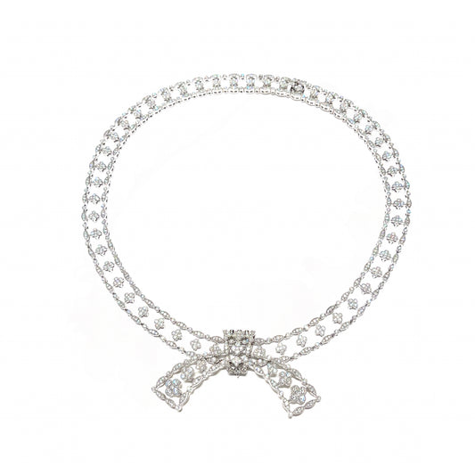 Ribbon Diamond Necklace - K.S. Sze & Sons
