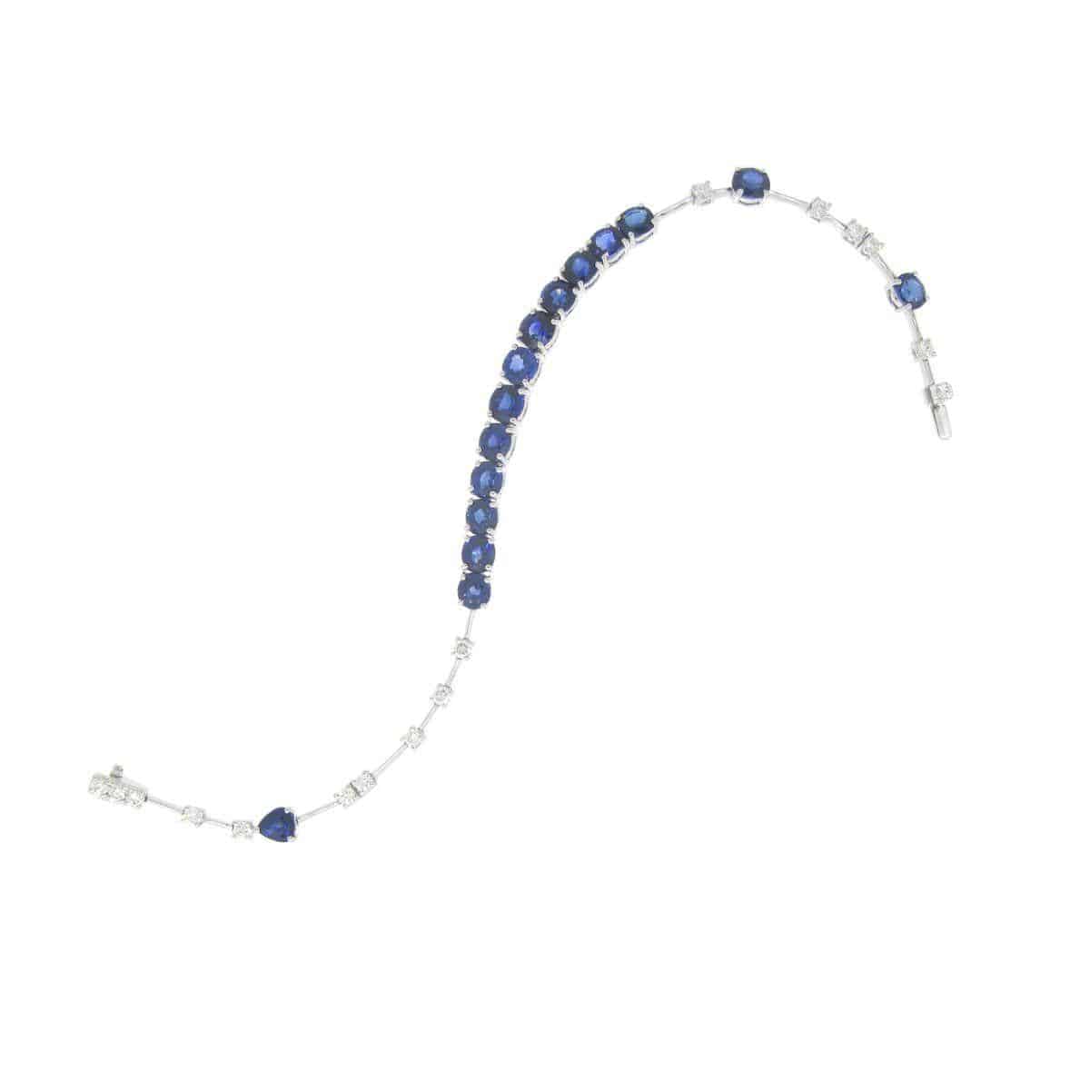 G Diamond Sapphire Bracelet - K.S. Sze & Sons