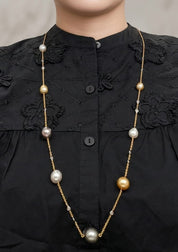 South Sea Pearl & Diamond Necklace