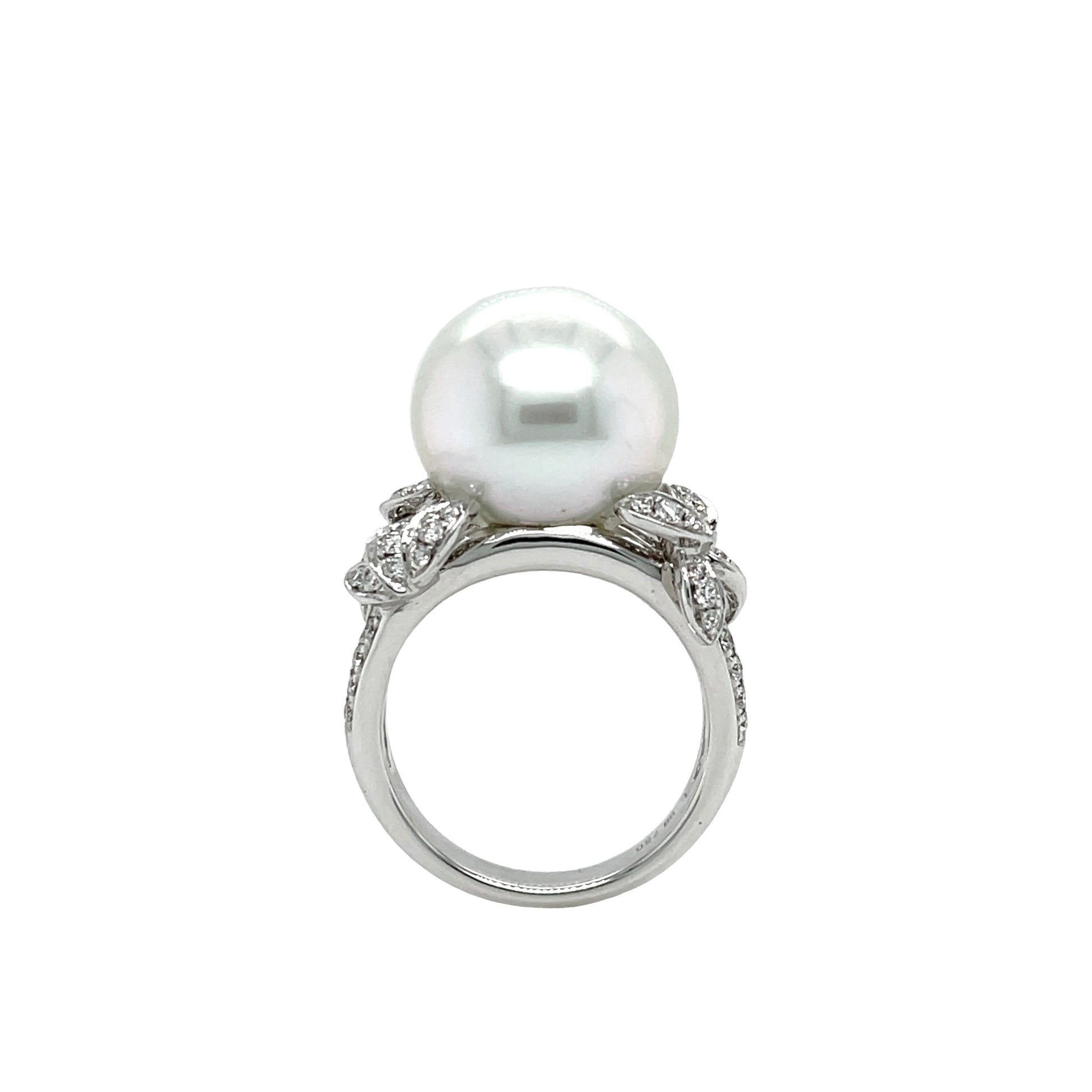 South Sea Pearl & Diamond Ring - K.S. Sze & Sons
