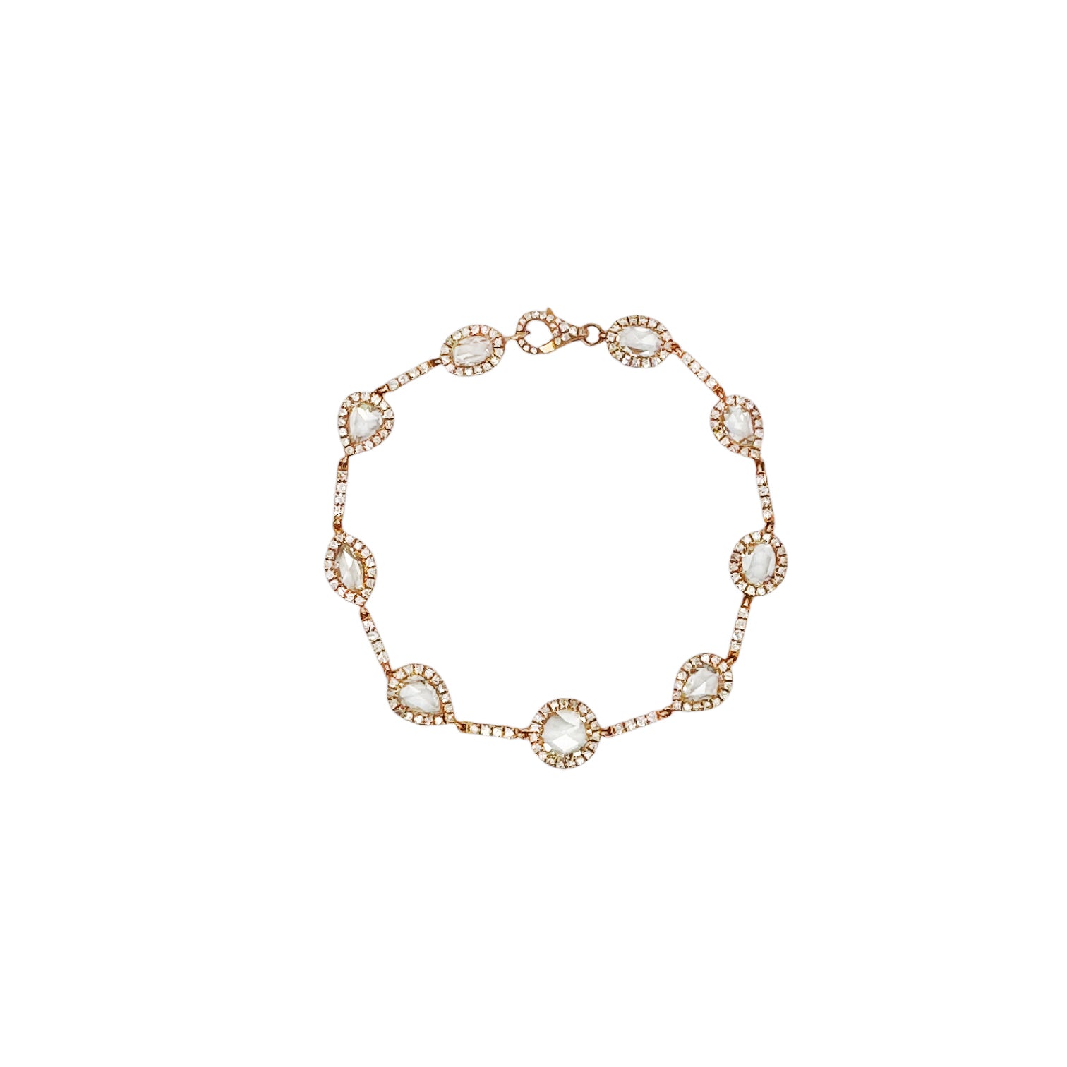 Rose Cut Diamond Bracelet