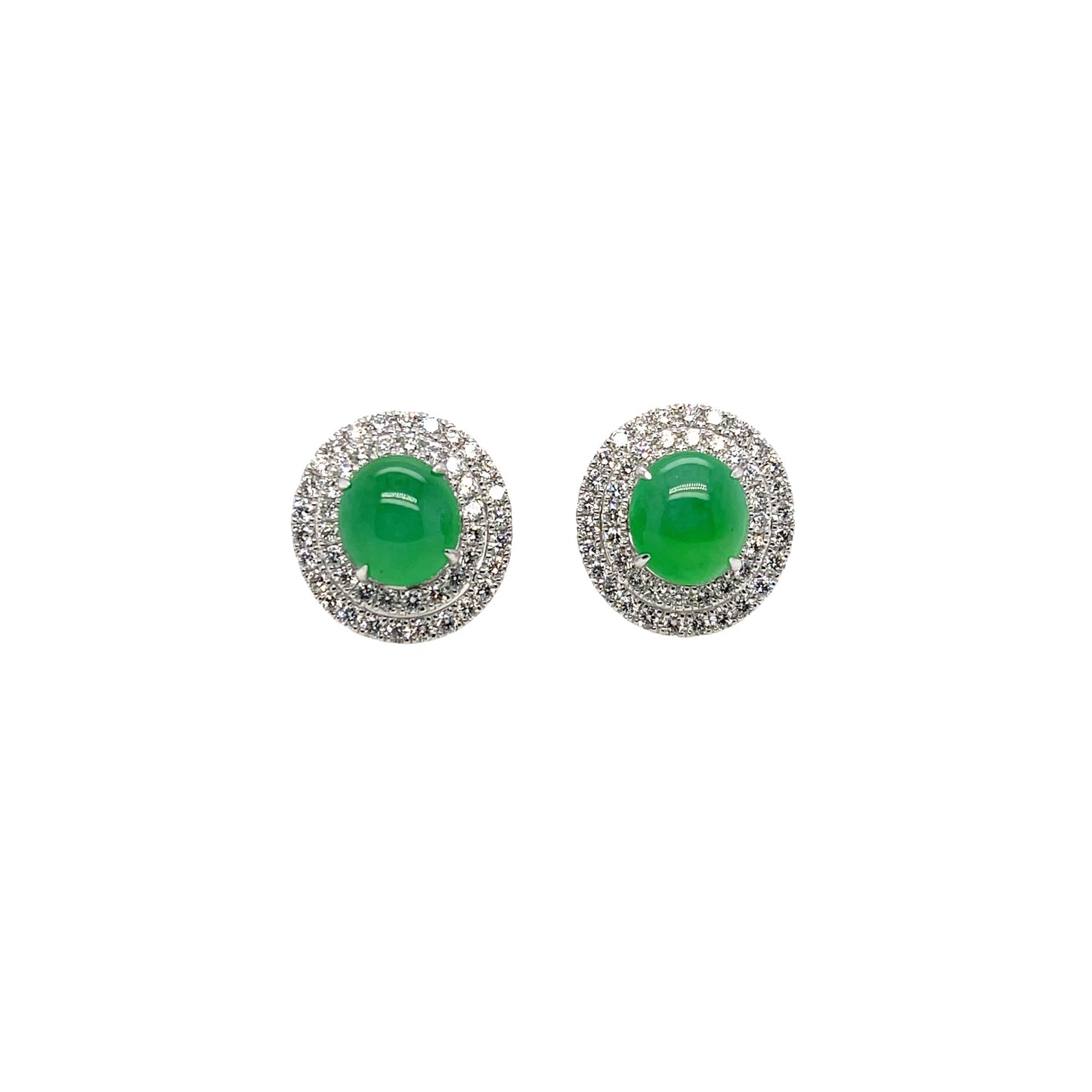 Jade & Diamond Earrings - K.S. Sze & Sons