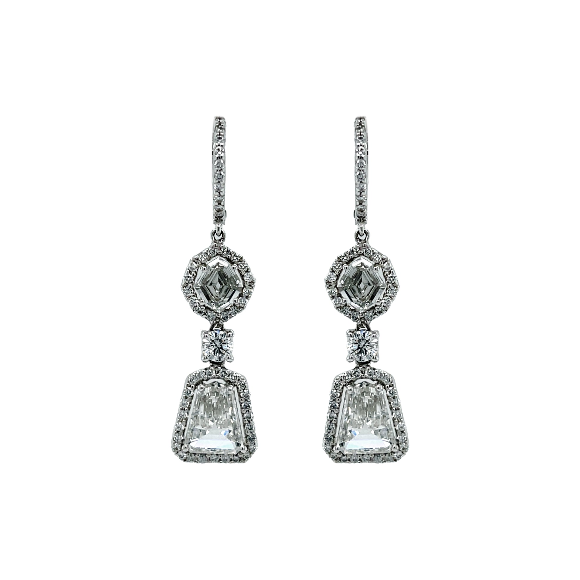 18K Diamond Earring - K.S. Sze & Sons