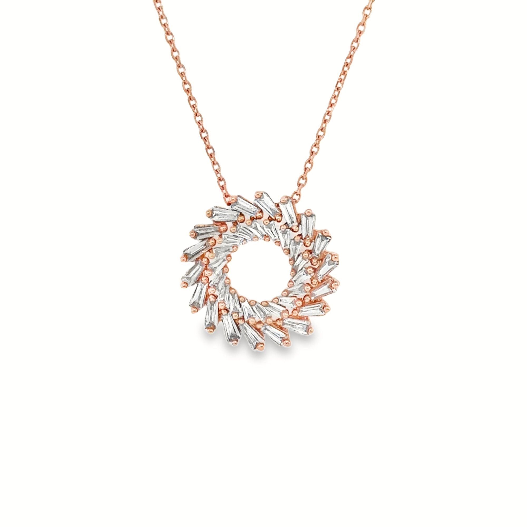 Circle Diamond Necklace