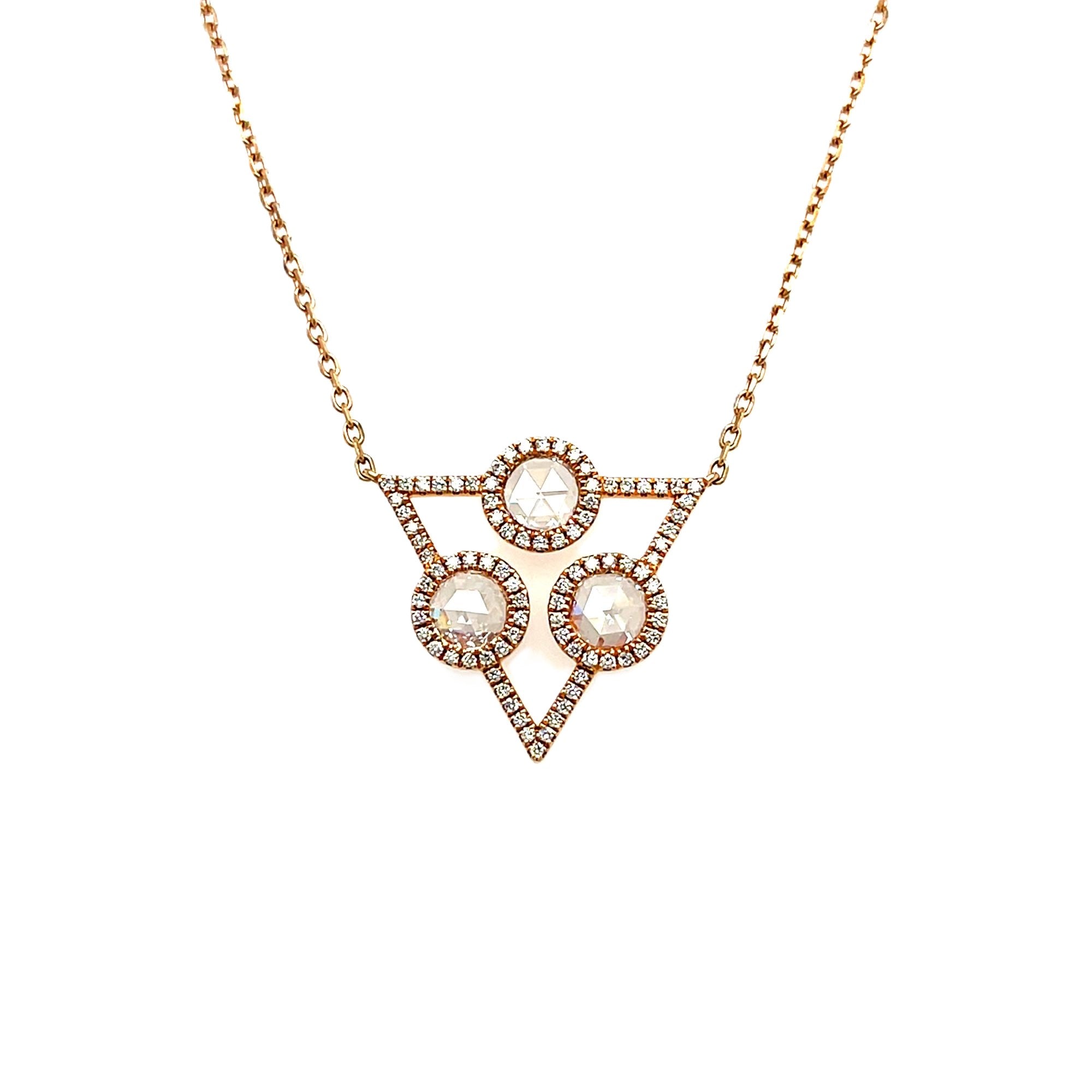 Rose Cut Diamond Necklace