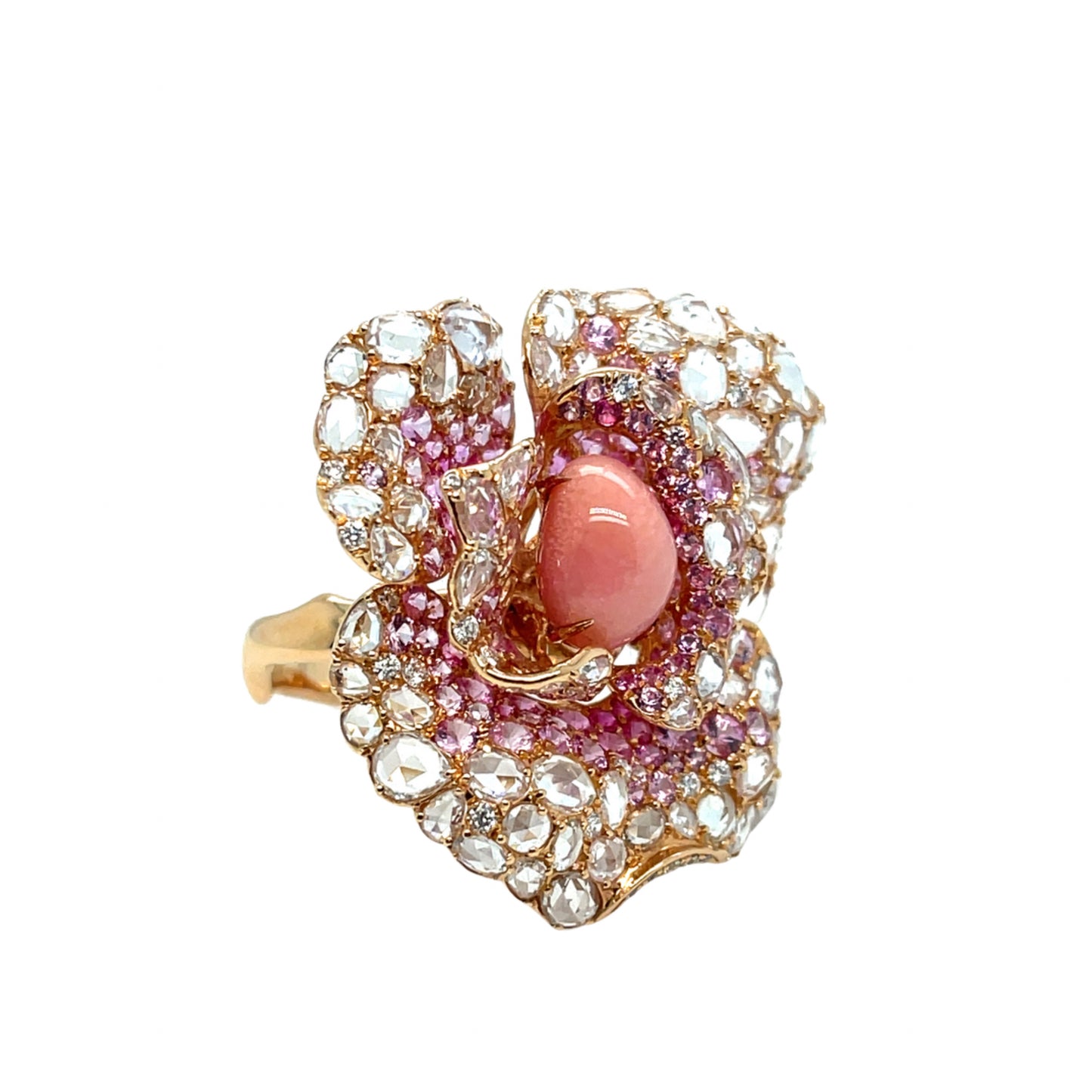 Flora Conch Pearl & Diamond Ring - K.S. Sze & Sons