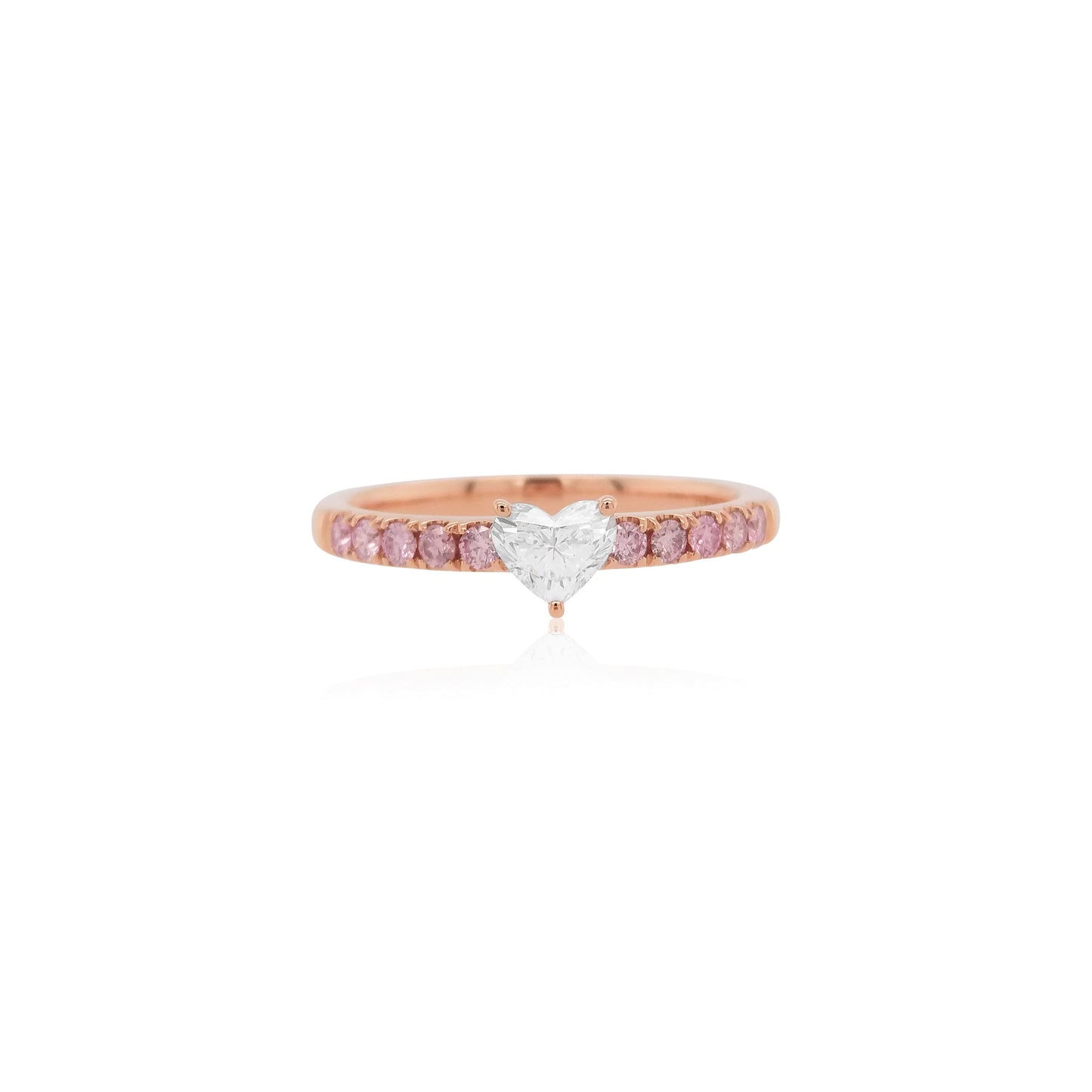Pink & White Diamond Ring ( GIA Certificate ) - K.S. Sze & Sons