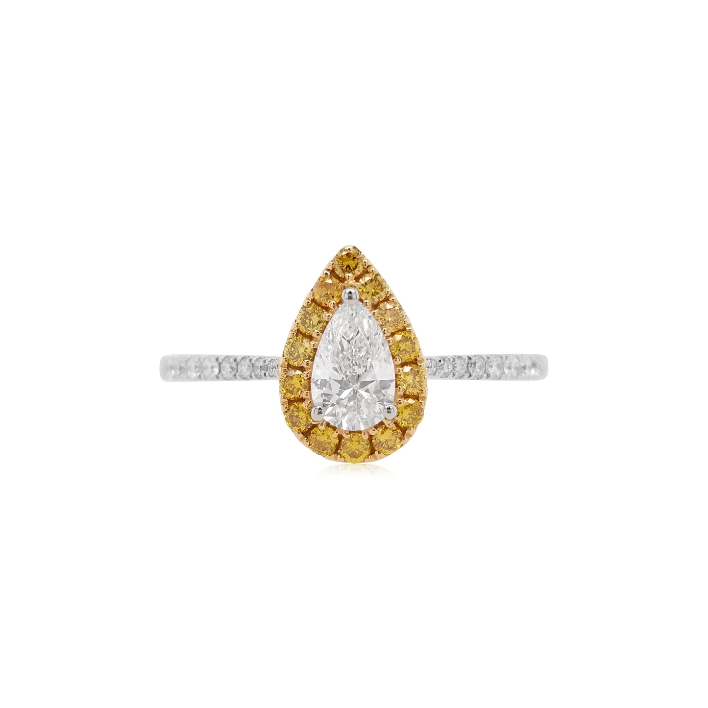 White & Yellow Diamond Ring ( GIA Certificate ) - K.S. Sze & Sons