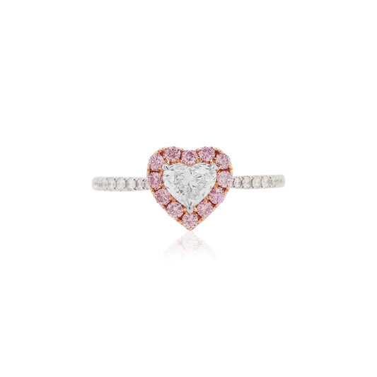 White & Pink Diamond Ring ( GIA Certificate ) - K.S. Sze & Sons