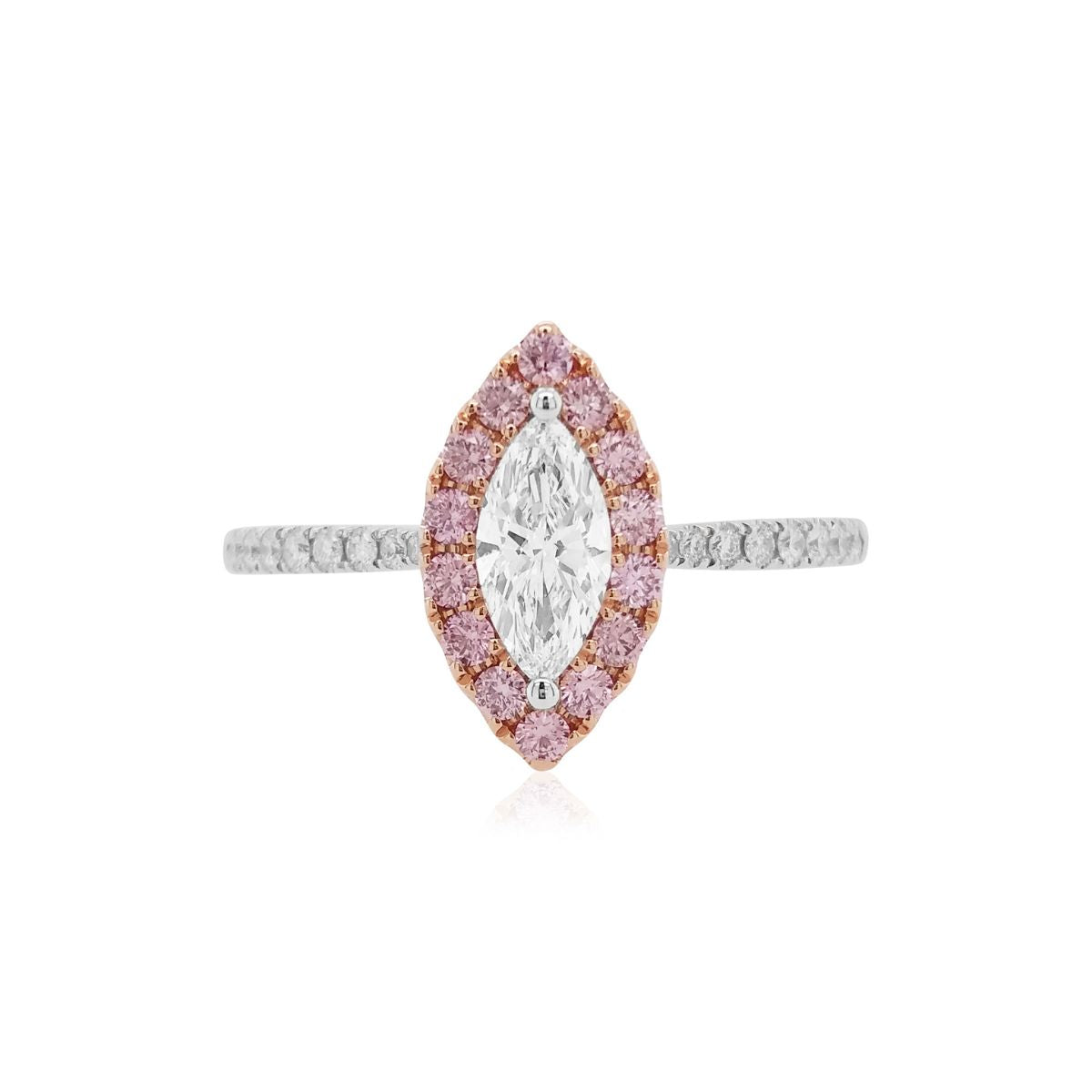White & Pink Diamond Ring ( GIA Certificate ) - K.S. Sze & Sons