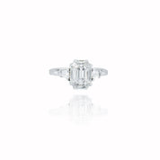 Emerald Cut Shaped Illusion Diamond Ring