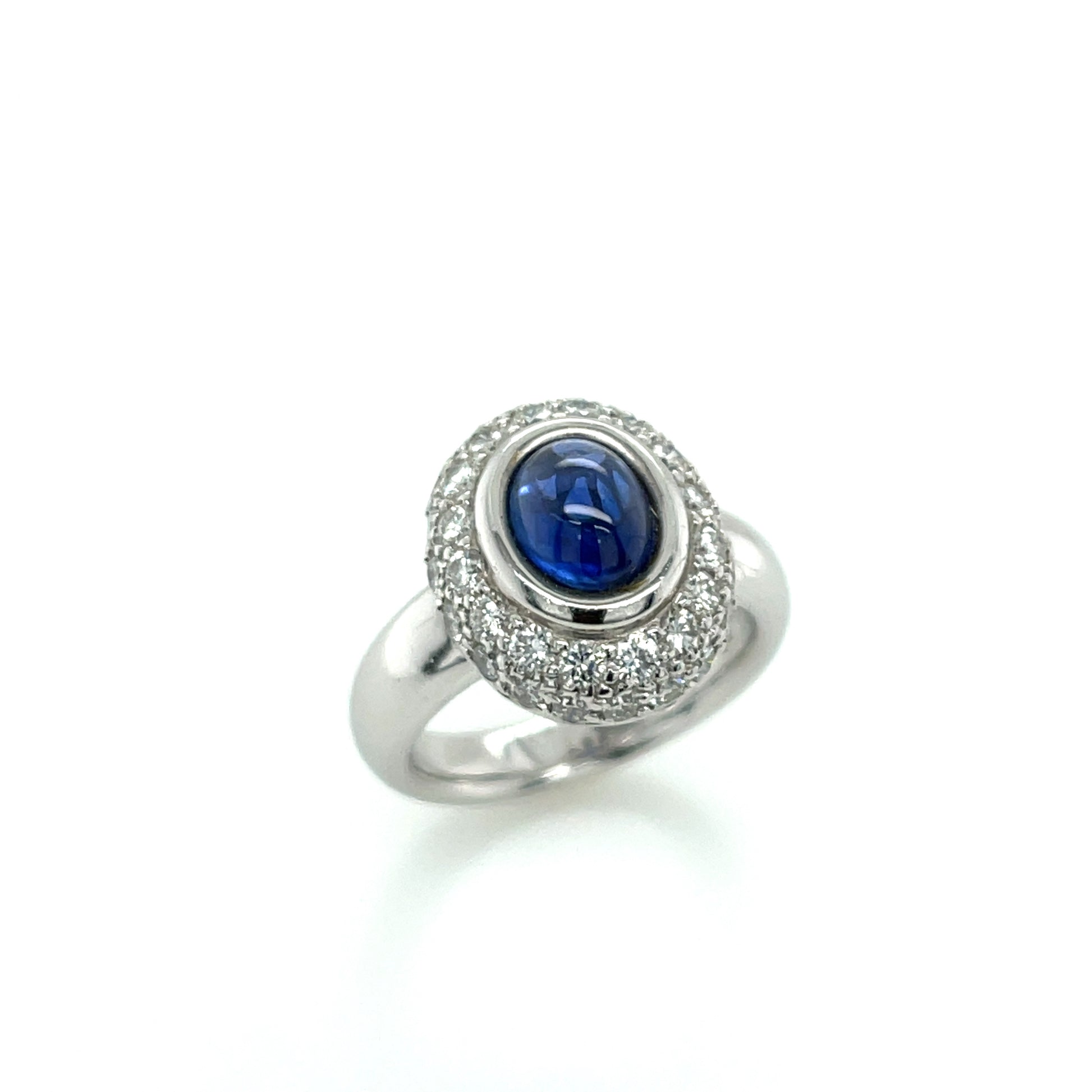 18K Sapphire & Diamond Ring - K.S. Sze & Sons