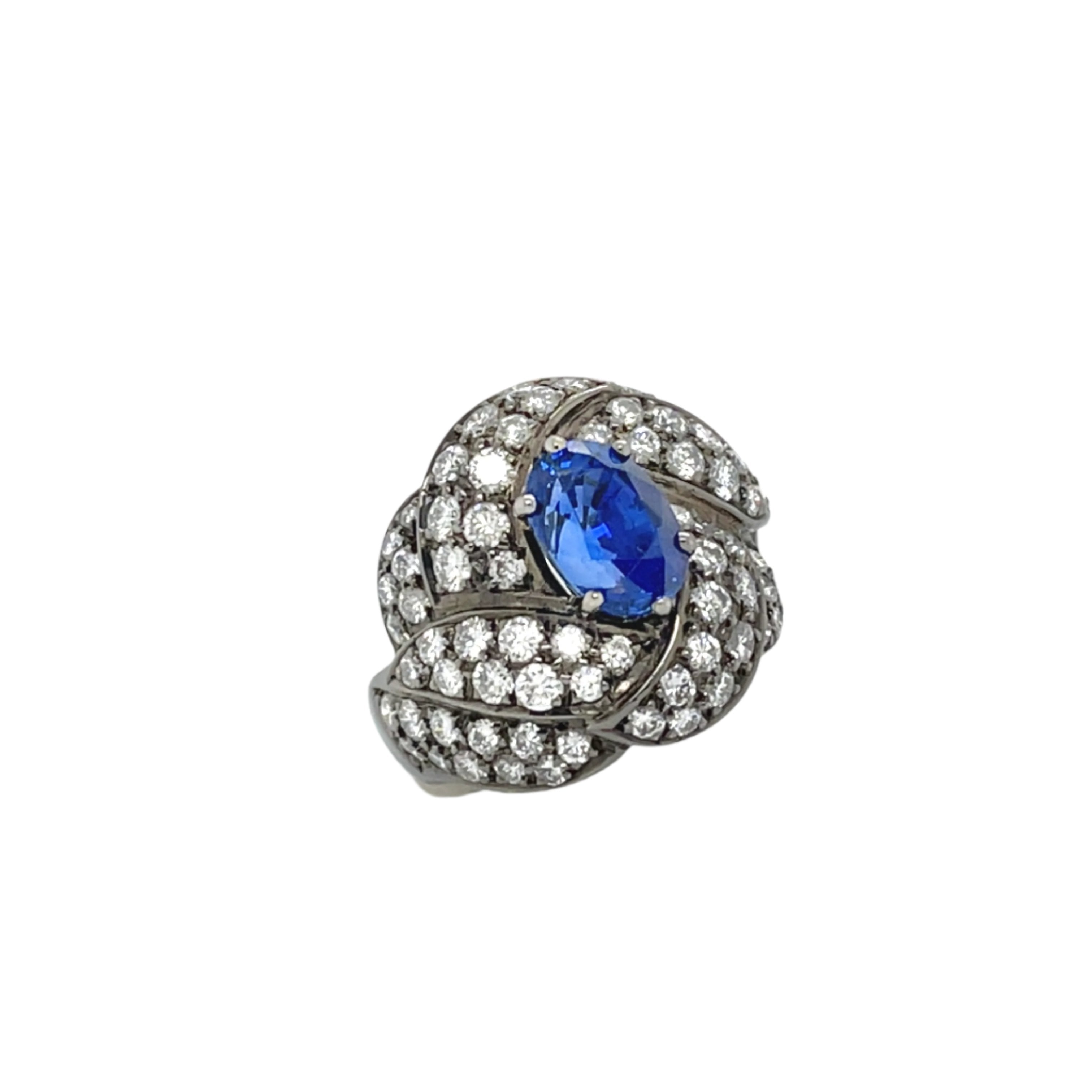 Sapphire & Diamond Ring