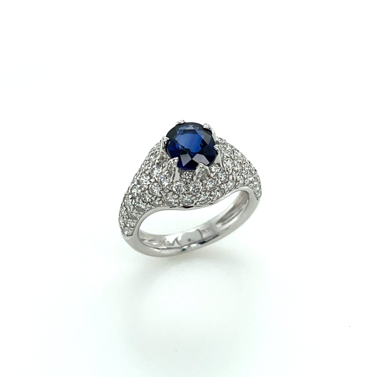 18K Sapphire & Diamond Ring - K.S. Sze & Sons