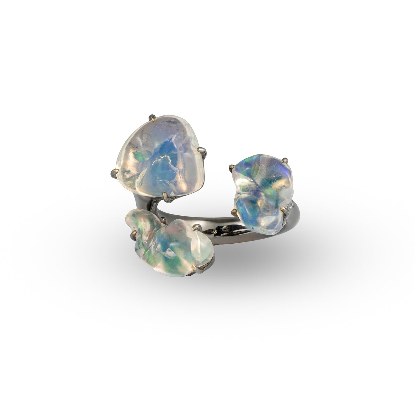Diamond Opal Ring - K.S. Sze & Sons