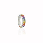 Color Sapphire & Diamond Eternity Ring