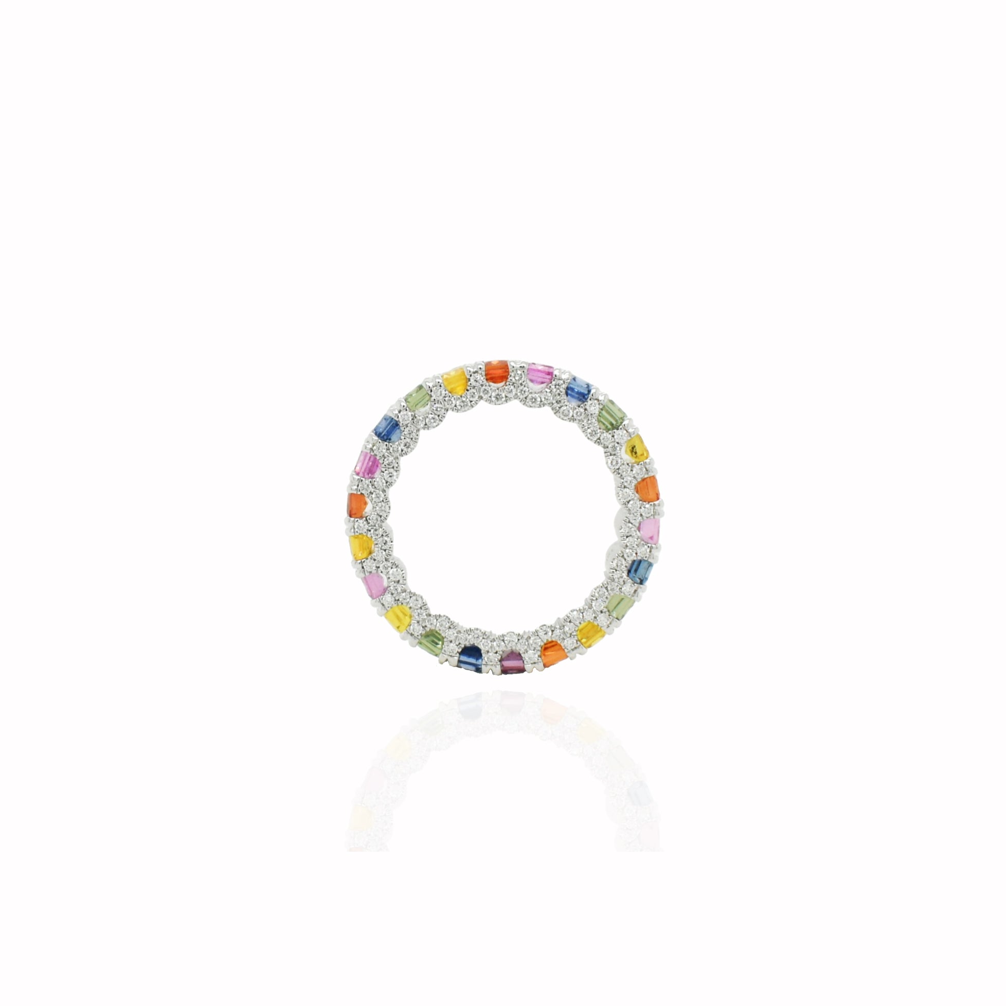 Color Sapphire & Diamond Eternity Ring