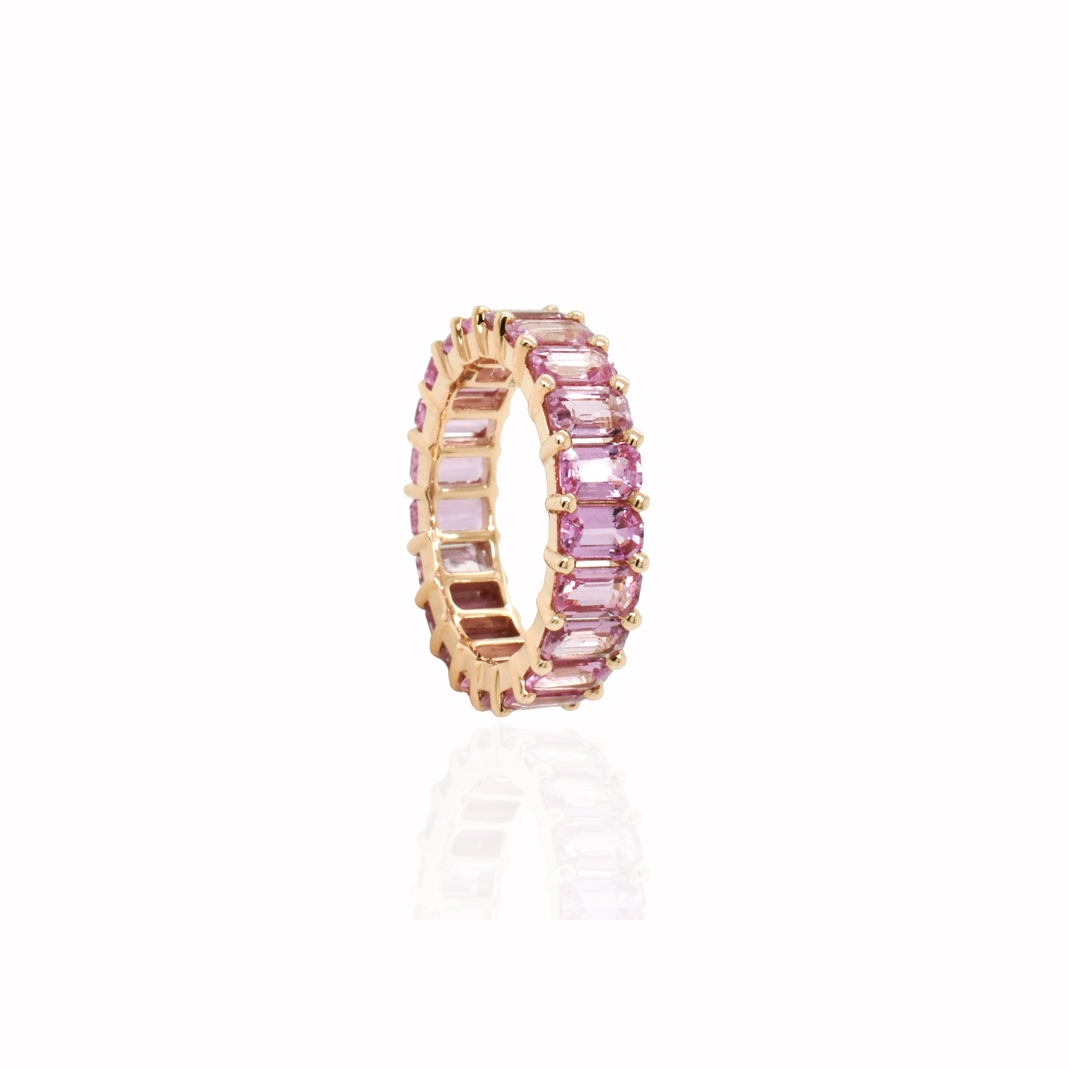 Pink Sapphire Eternity Ring