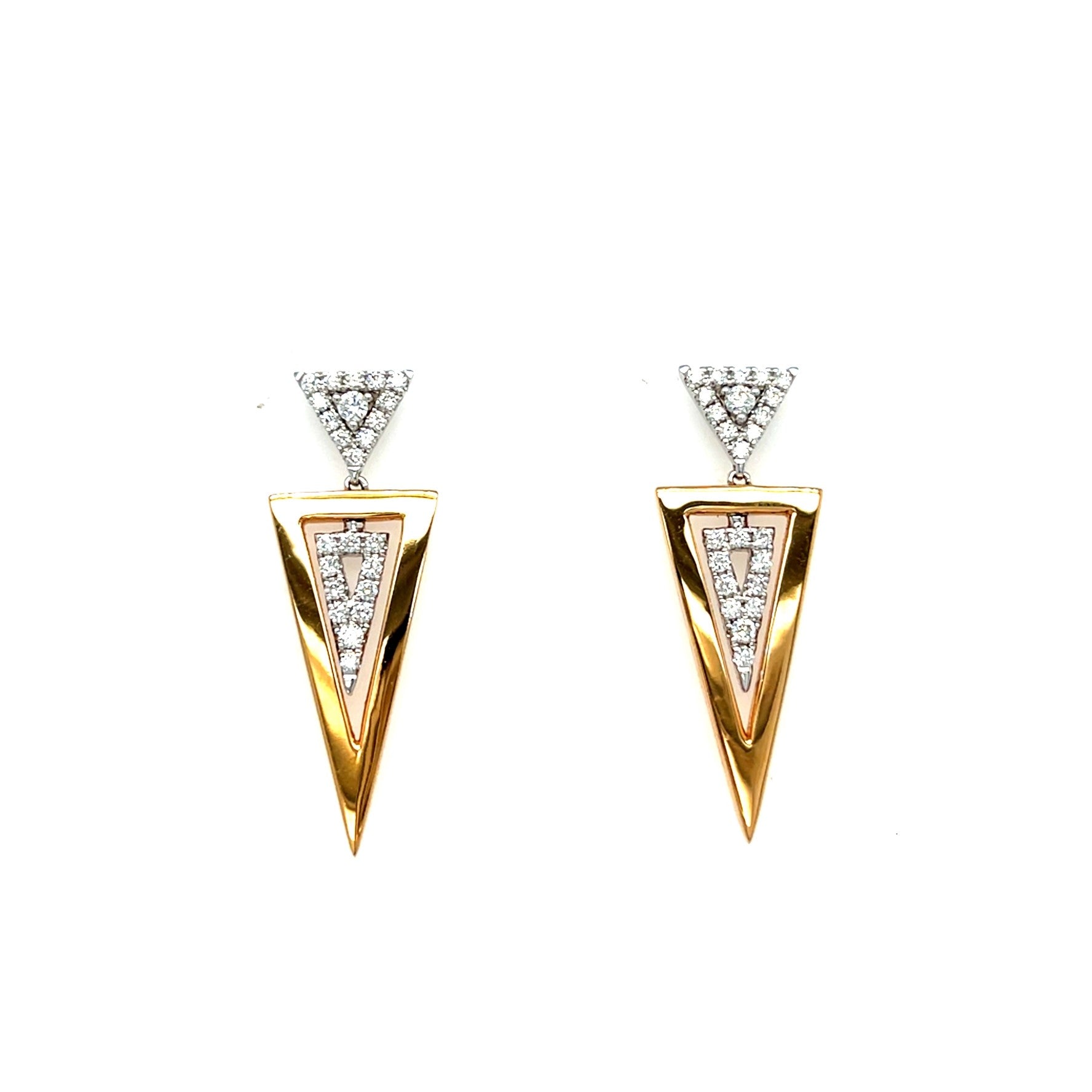 White Diamond Earrings