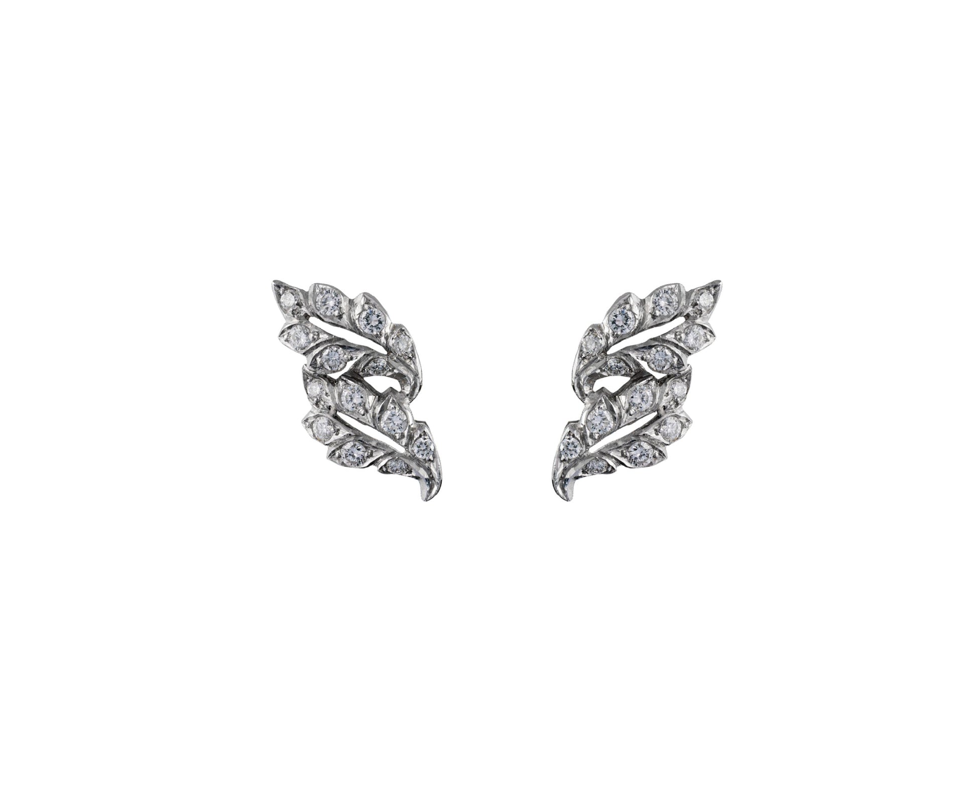 White Diamond Earrings - K.S. Sze & Sons