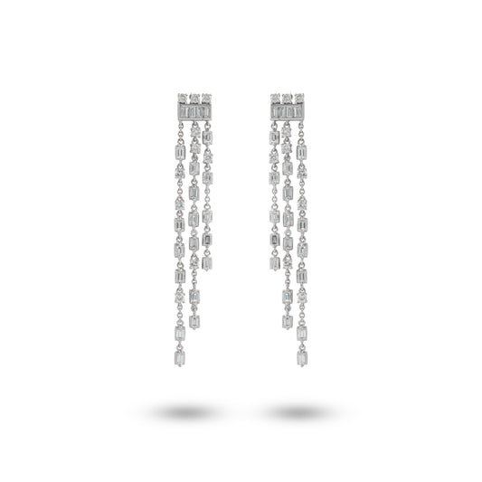 18KW Diamond Earrings - K.S. Sze & Sons
