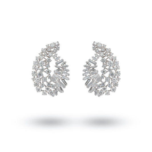18KW Diamond Earrings - K.S. Sze & Sons