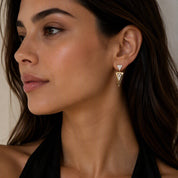 White Diamond Earrings