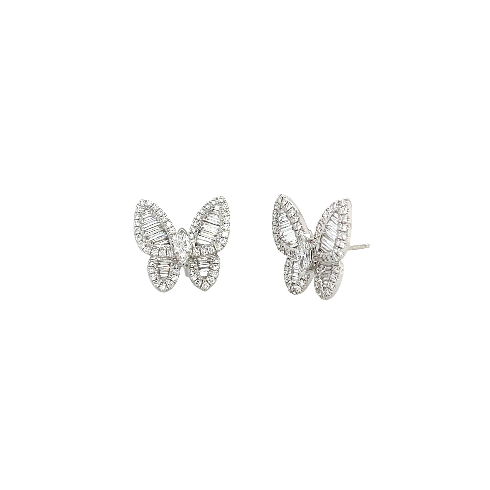 Butterfly Diamond Earrings - K.S. Sze & Sons