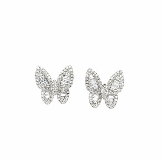 Butterfly Diamond Earrings - K.S. Sze & Sons