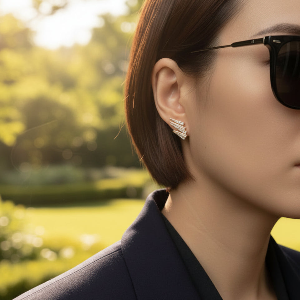 Diamond Flash Earrings