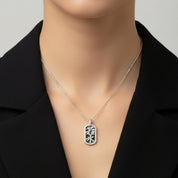 "Be Water" Diamond Pendant