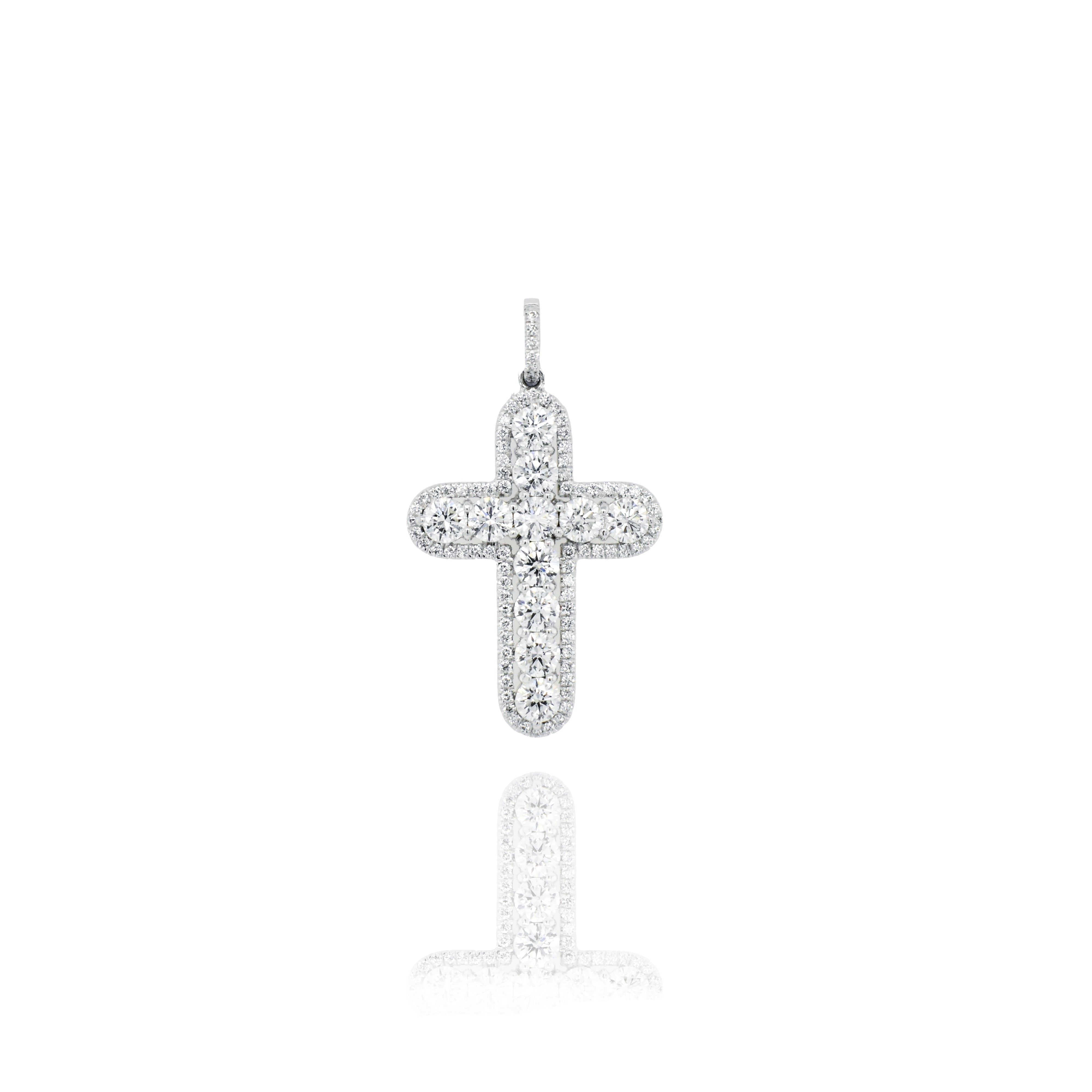 Cross Diamond Pendant - K.S. Sze & Sons