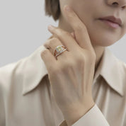 Yellow & White Diamond Ring