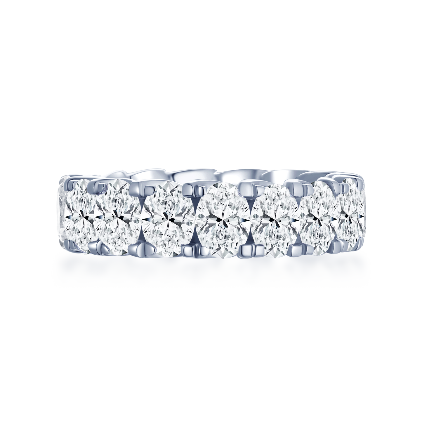 Oval-Shaped Diamond Eternity Ring ( with GIA Certificate) - K.S. Sze & Sons