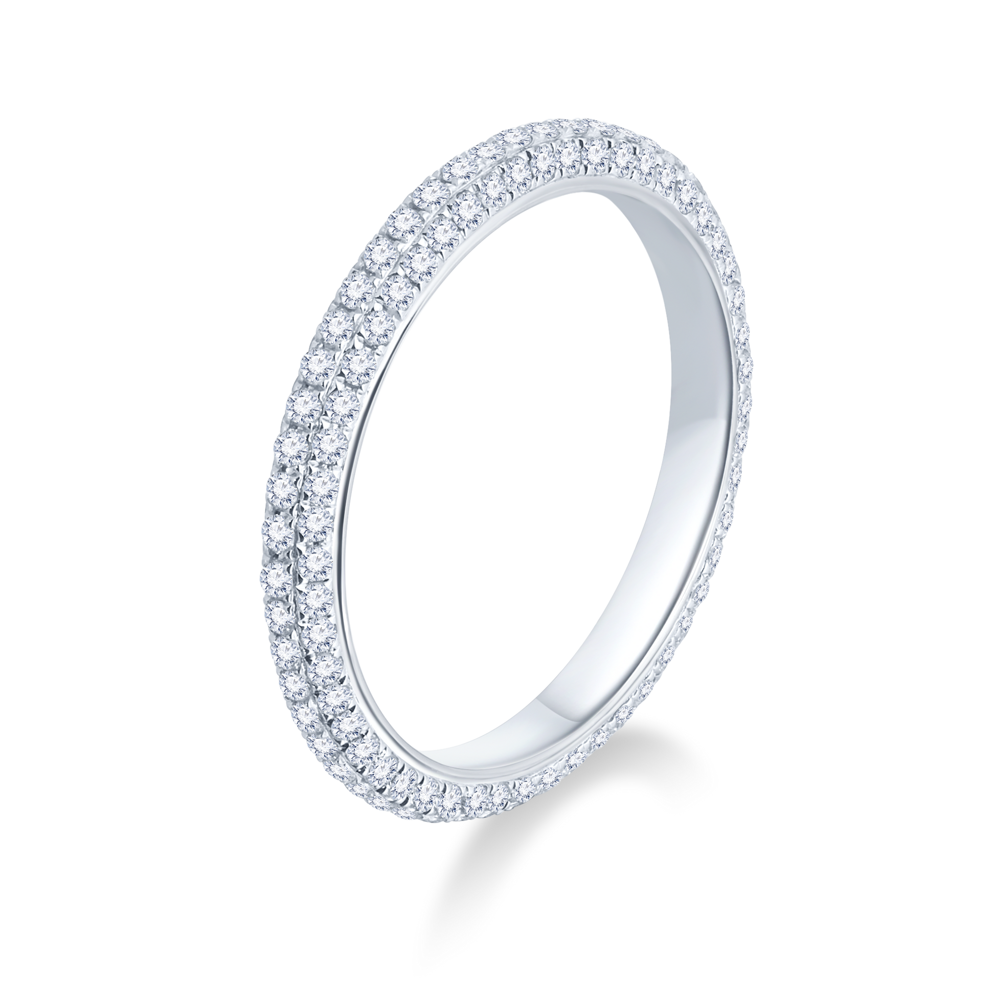 White Diamond Enternity Ring - K.S. Sze & Sons