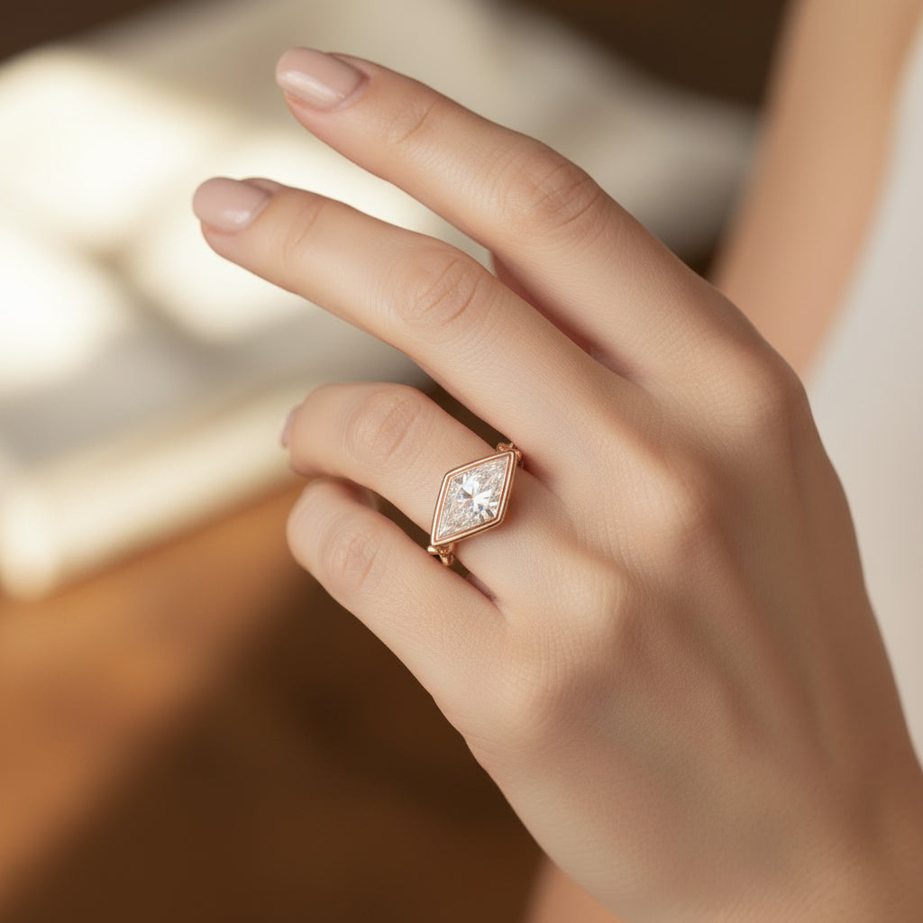 Triangle Cut Diamond Ring
