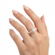 Triangle cut Diamond Ring