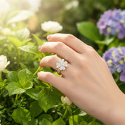 Diamond Clover RIng