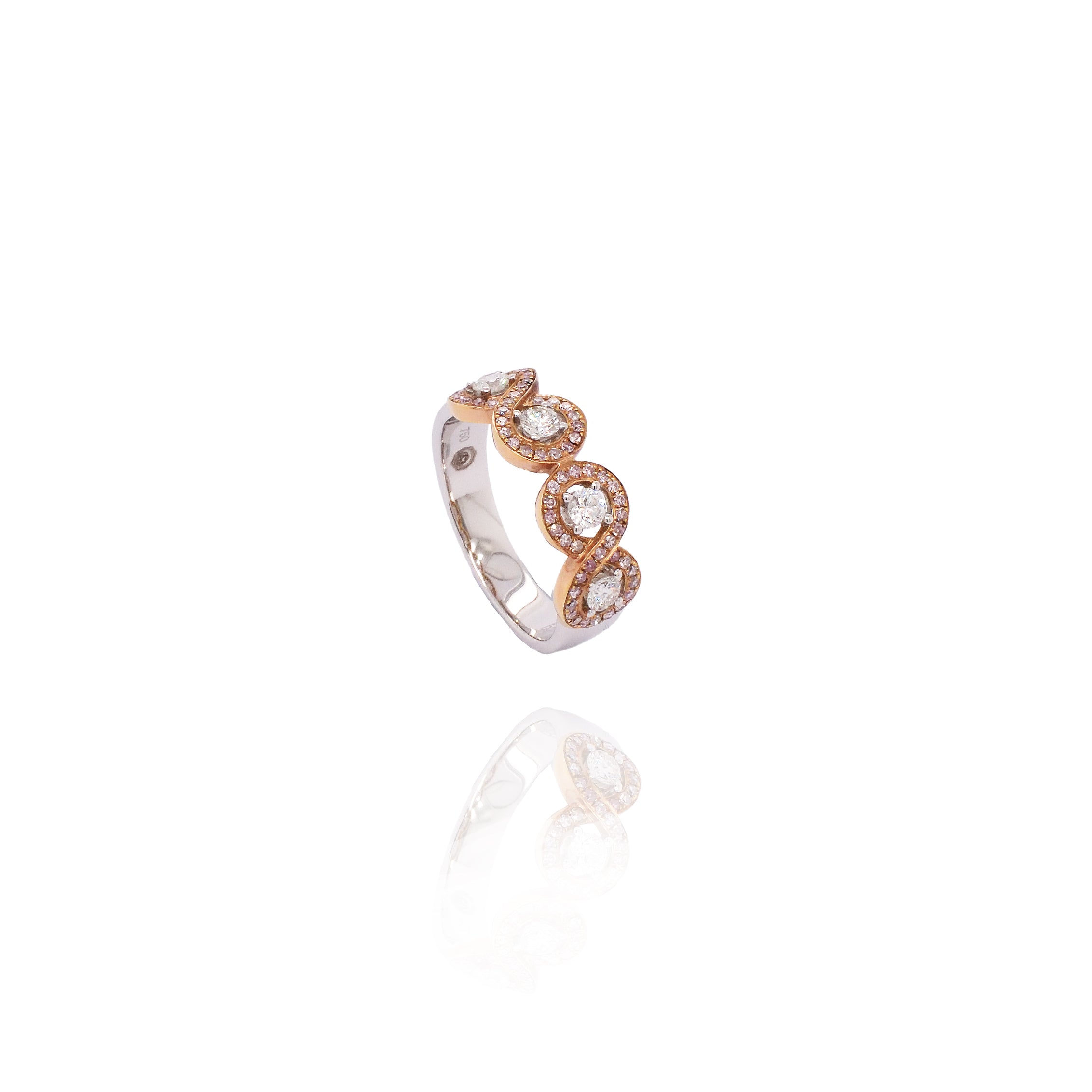 Pink & White Diamond Ring - K.S. Sze & Sons