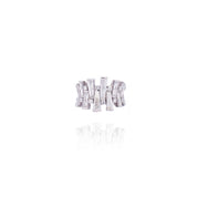 White Cocktail Diamond Ring