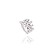 White Cocktail Diamond Ring