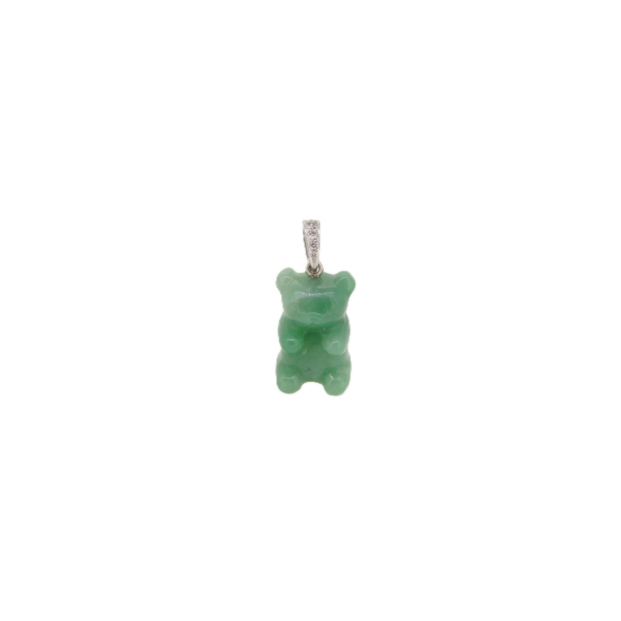 Jade Gummy Bear Pendant - K.S. Sze & Sons