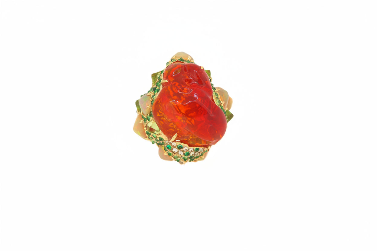 Fire Opal Ring