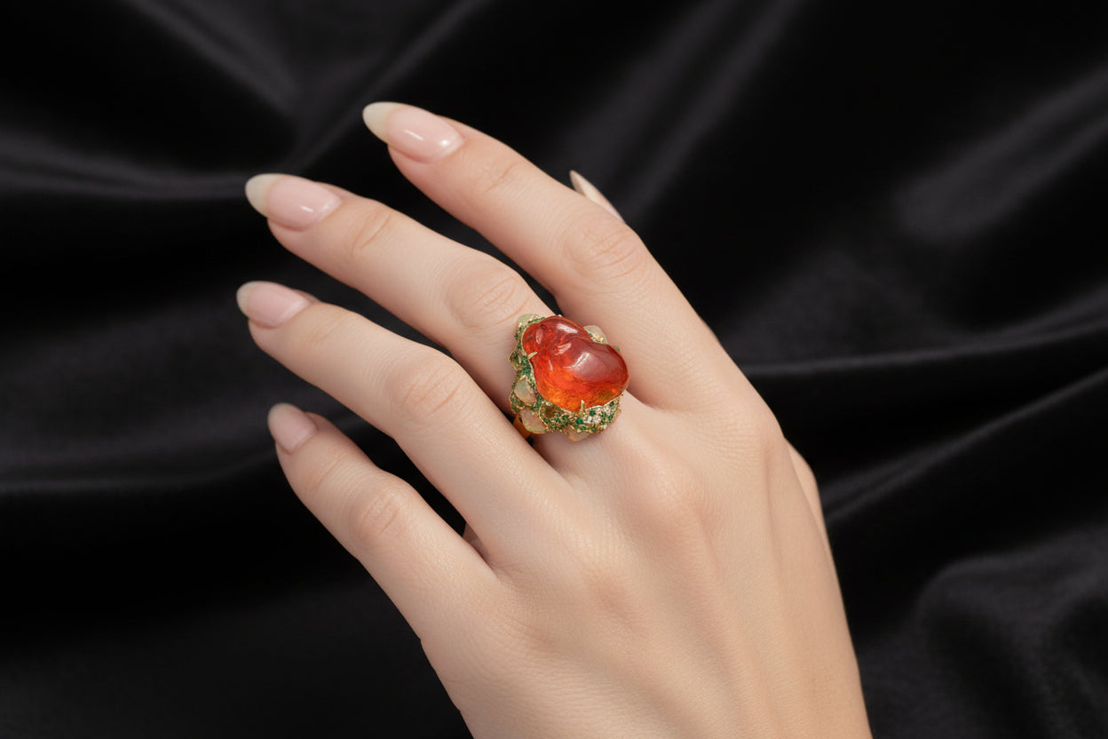 Fire Opal Ring