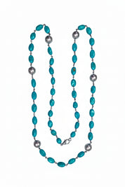 Turquoise & Pearl Necklace