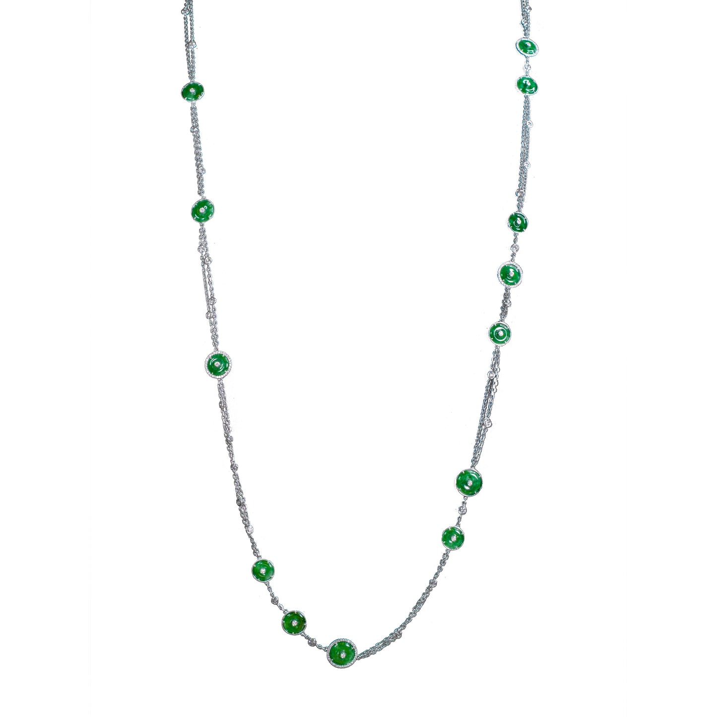 Jade & Diamond Necklace - K.S. Sze & Sons