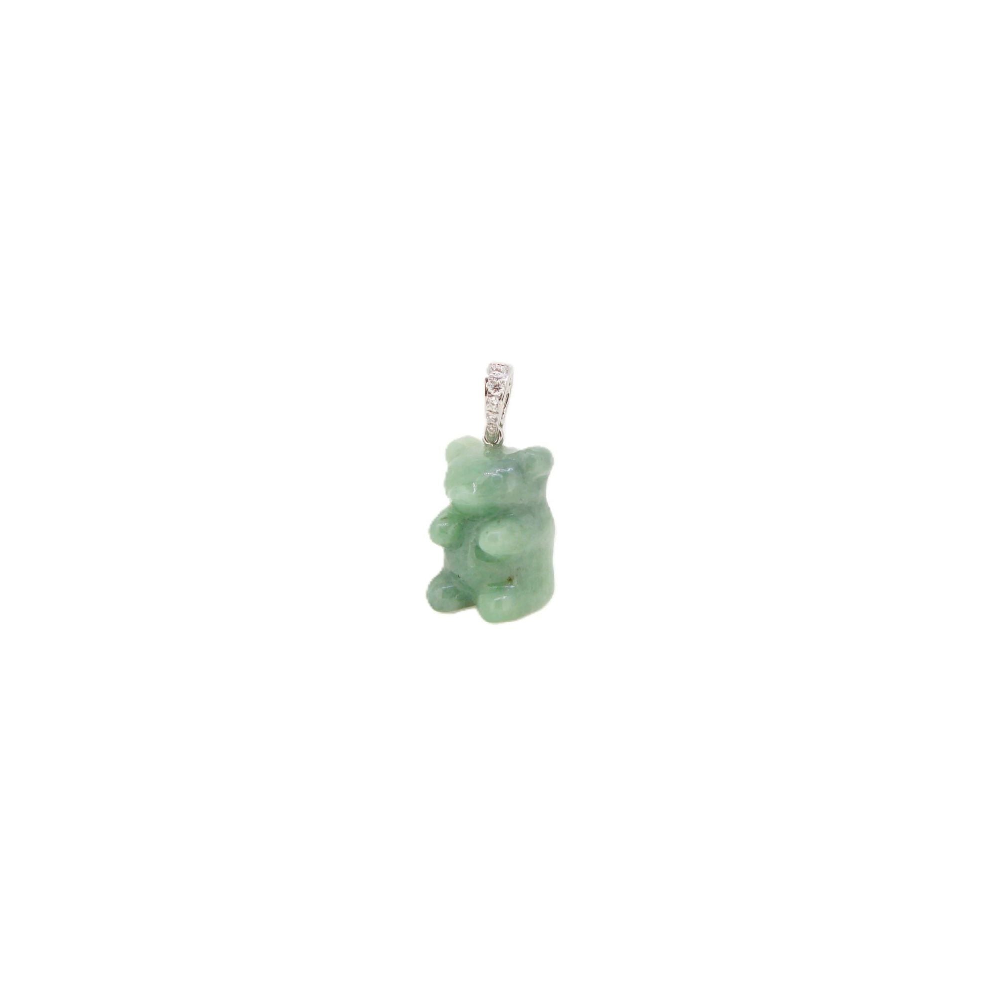 Jade Gummy Bear Pendant - K.S. Sze & Sons